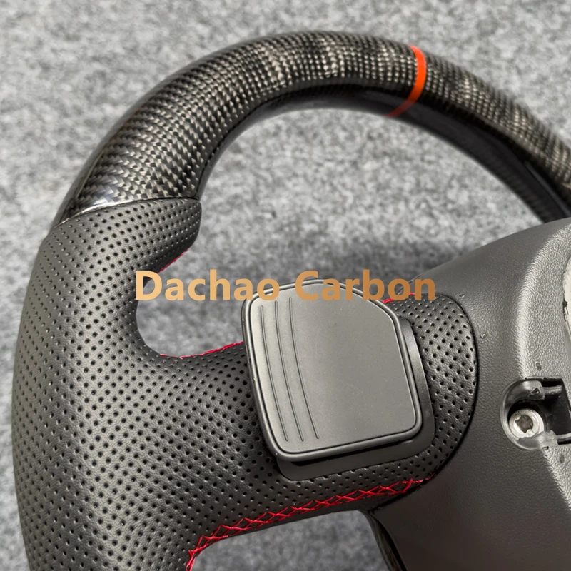 Glossy Real Carbon Fiber Steering Wheel For Audi R8 TTS TT RS MK2 2008-2013 High Quality Custom Style