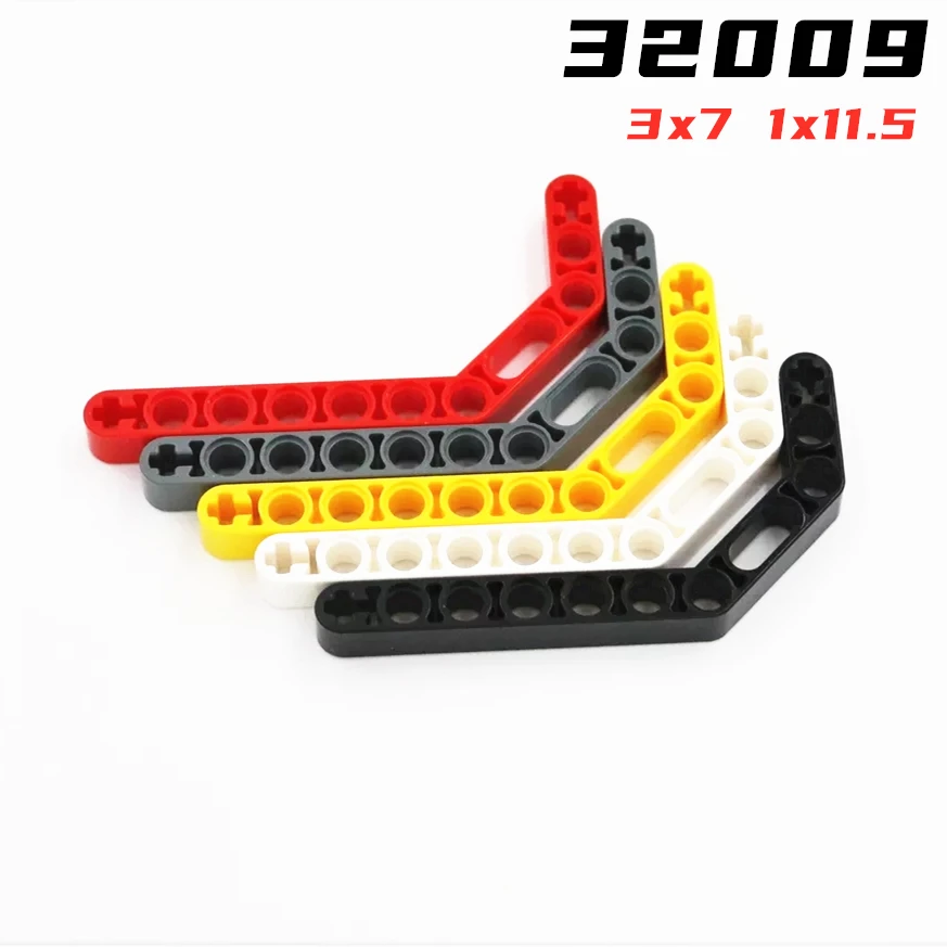 Rainbow Pig MOC Parts 32009 41486 High-Tech 3x7 Liftarm Beam Modified Bent Thick 1x11.5 Double Brick DIY Building Block Kid Toy