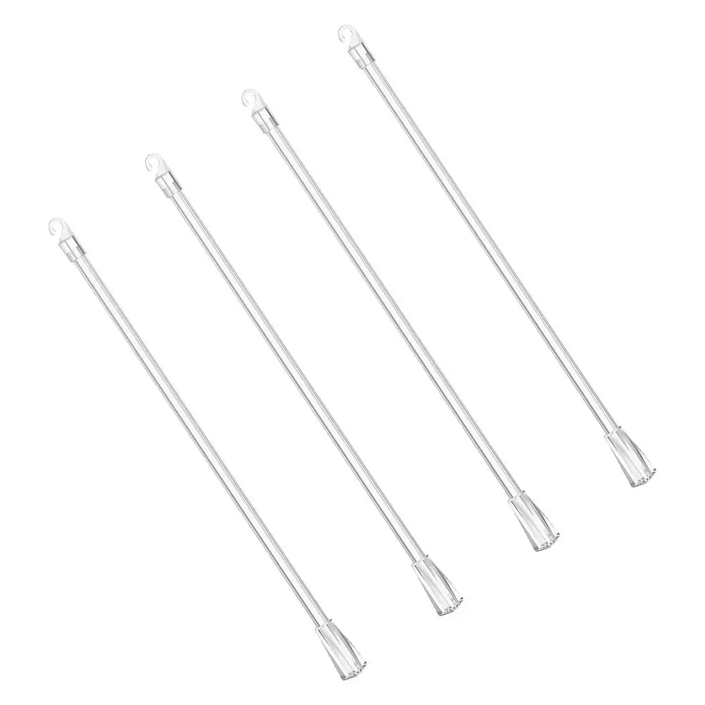 

4Pcs Blind Rod Hook Transparent Vertical Blind Stick 19 Inch Replacement Window Opener Curtain Pull Rod Clear Accessories
