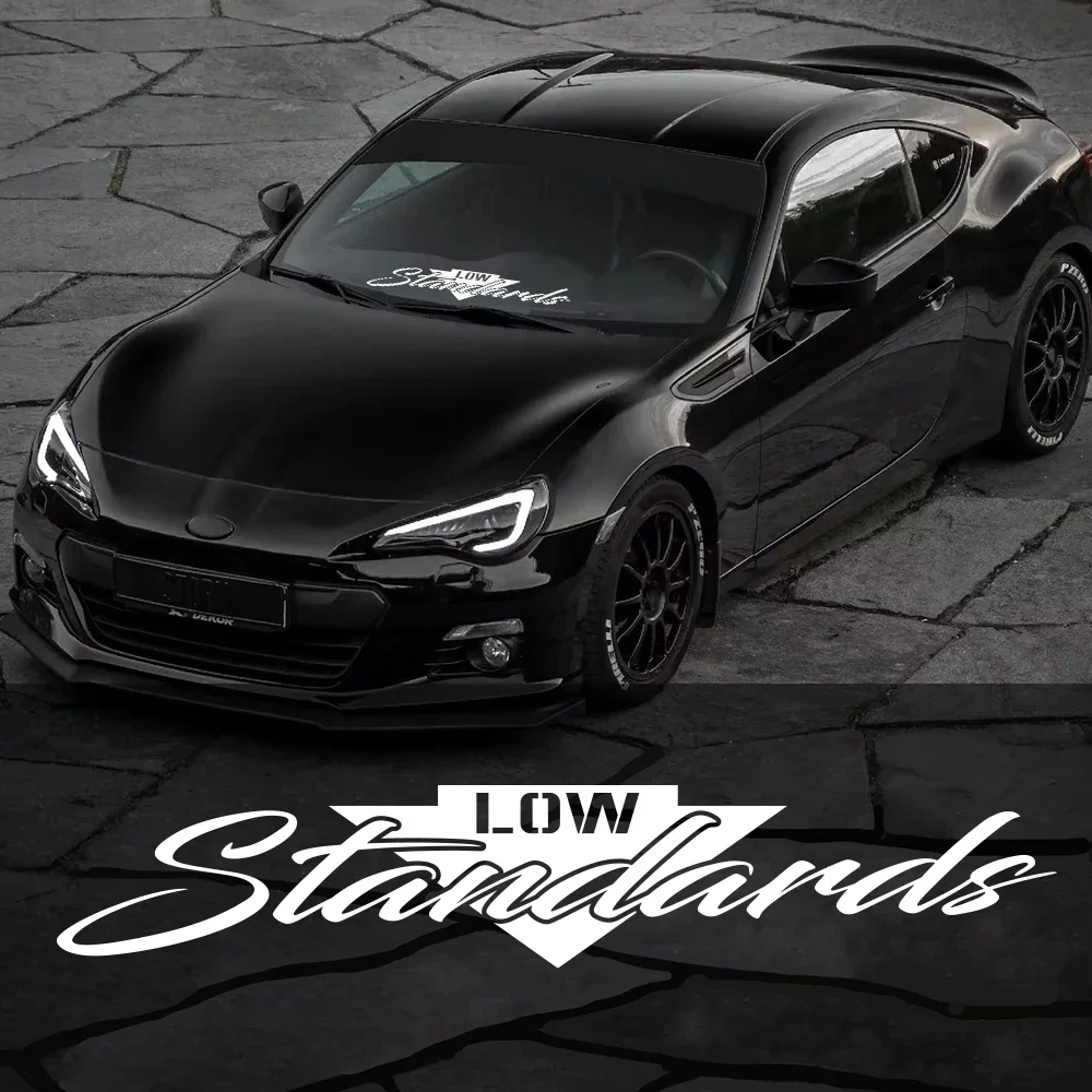 

LOWstandards наклейки на переднее лобовое стекло автомобиля, водостойкая авто наклейка на заднее окно, сделай сам, виниловый декор, гоночная боковая наклейка на кузов, аксессуары