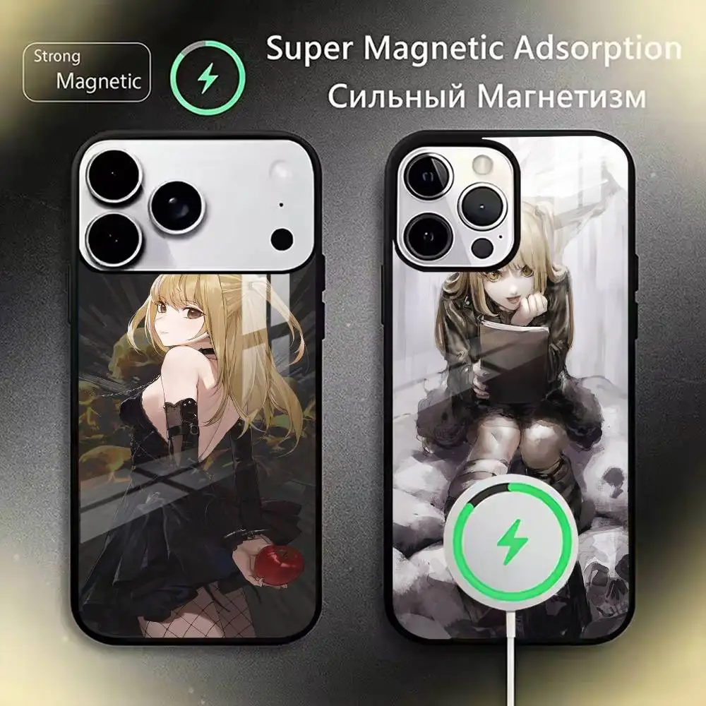 

Death Note Misa Amane Phone Case Magnetic with Magsafe Wireless Charging For iPhone17,16,15,14,13,12,11 Plus,Pro