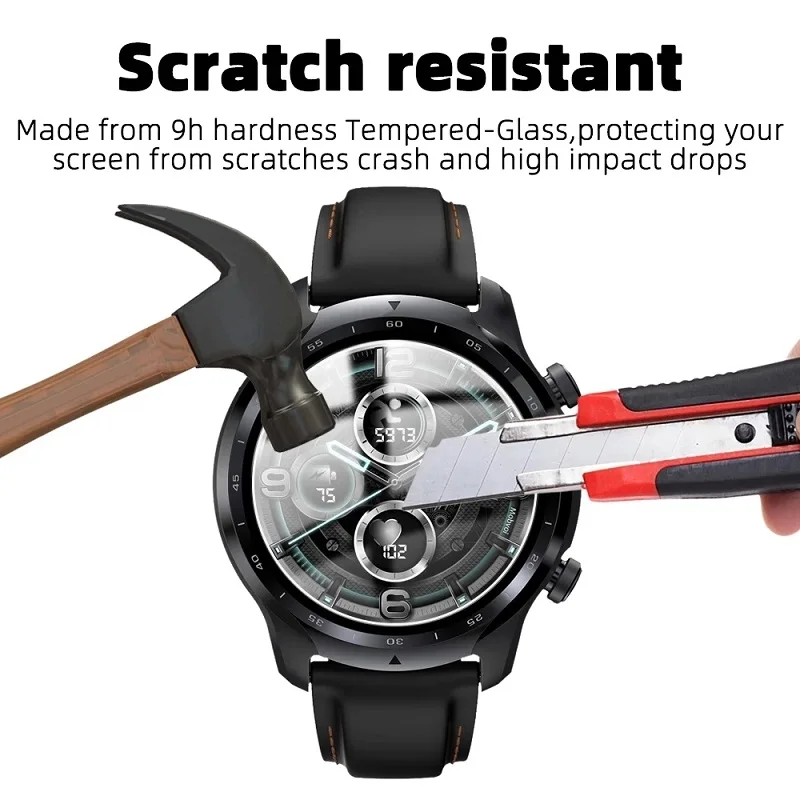 Vetro temperato per Ticwatch Pro 3 Ultra GPS Ticwatch Pro 5 C2 Plus E E2 E3 S S2 pellicola protettiva per schermo in vetro pellicola protettiva