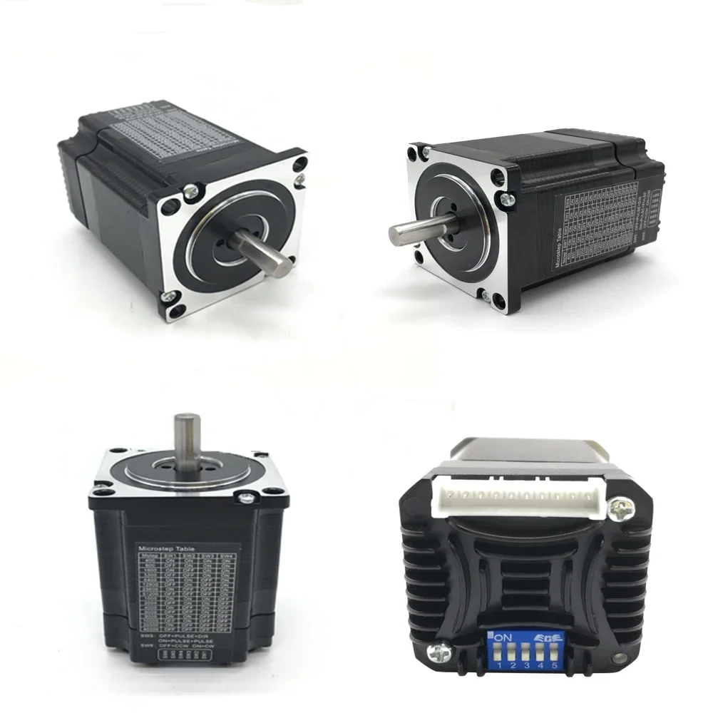 Closed Loop Stepper Motor Drive All-in-one Encoder Hybrid Servo 8mm Shaft Nema23 57/60mm Motor Stepper Integrated Motor 1000Line