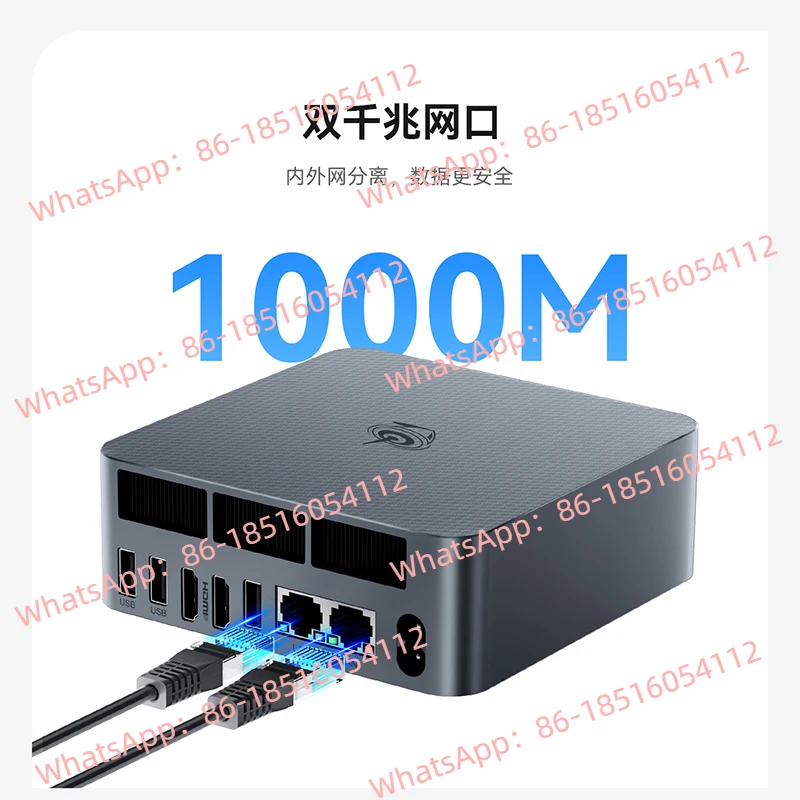 

EQi12 Мини-хост Intel Core 1220P Ультра-тихий офисный аудио и видео для бизнеса с двумя сетевыми портами Настольный компьютер