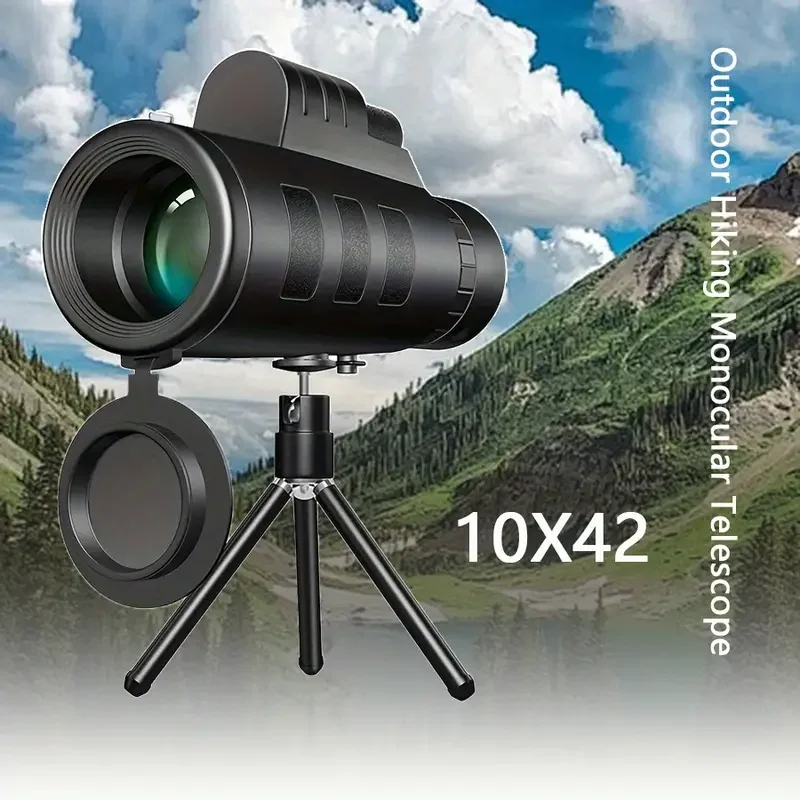 

Hd Monocular Smartphone Compatible Telescope 8x42 Zoom Adults Wildlife Tracking Stargazing Outdoor Activities Gear