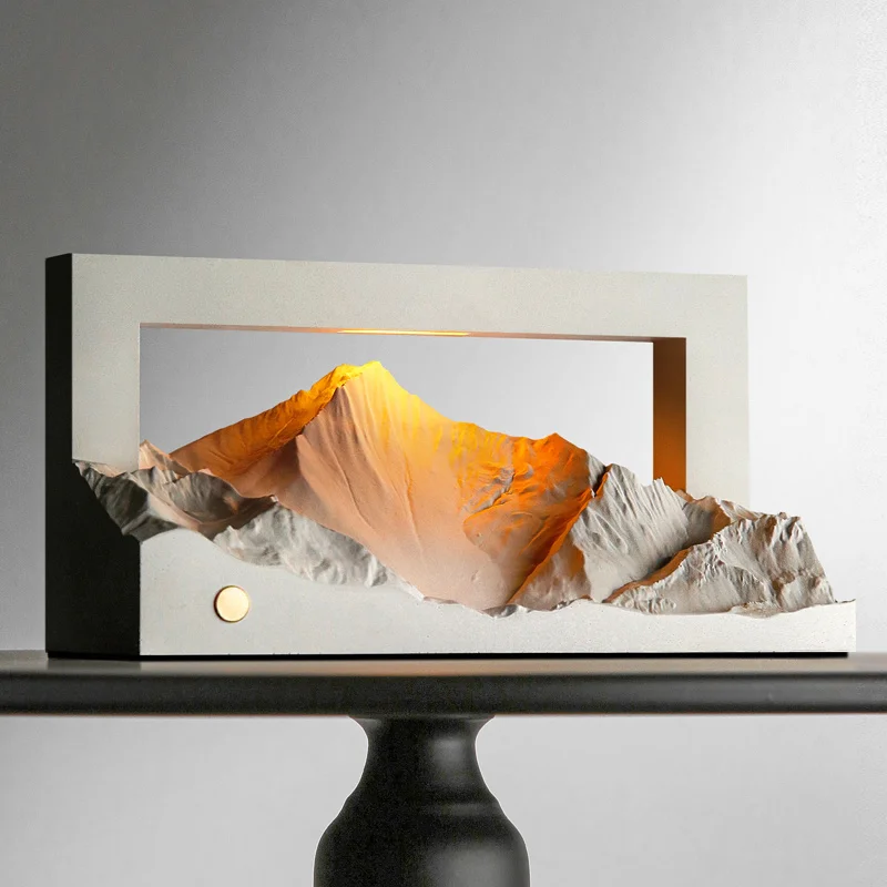 

Креативный пейзаж Рушао Снежная гора Спальня Украшение дома Атмосфера Лампа Романтическое украшение Ароматерапия Ночник