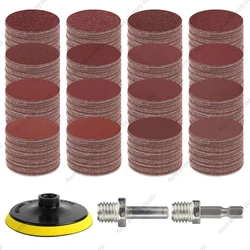 3/4/5 inch Sandpaper Disc With M10 Drill Adapter for Metal Auto Wood Car Headlight Wheel Restoration Dry Sanding Polishing