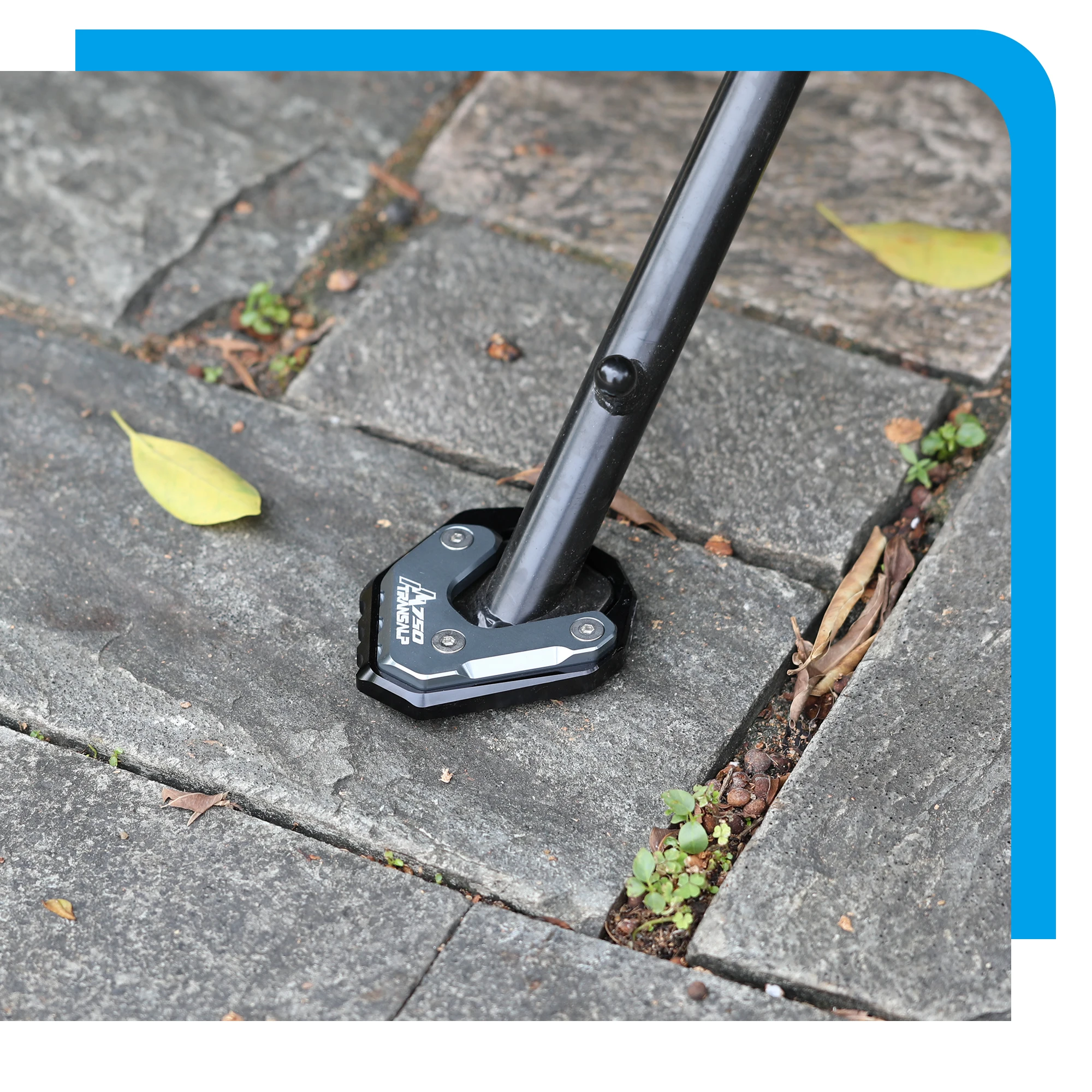 สําหรับ Honda TRANSALP750 XL750 TRANSALP รถจักรยานยนต์ขาตั้งขยาย Extension TRANSALP 750 Kickstand เท้า Pad สนับสนุน ﻿