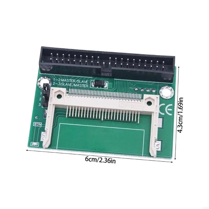 Flash-Card Storage Board with Metal Components, Two Mounting Holes, 40-Pin Header, and Dedicated Card Slot for Storage 896C