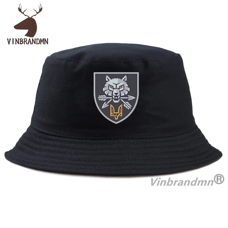 Ukraine Special Operations Forces Spetsnaz Wolf Baseball Caps Cool Casual Cotton Fishing Hats Ukrainian Military Army Bucket Hat