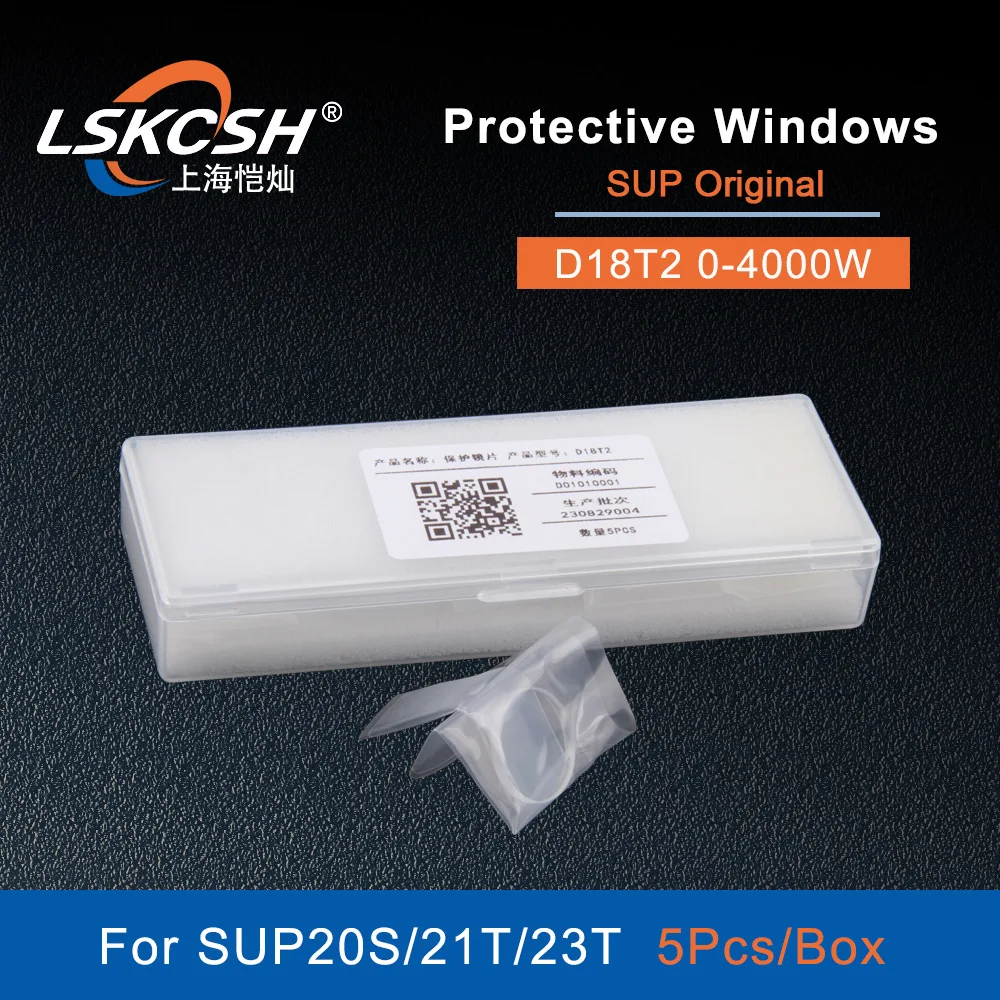 LSKCSH  50PCS/Lot Laser Protective Windows Protection Mirrors 18x2mm SUP Original For SUP20S SUP21T SUP23T WSX Laser Welding