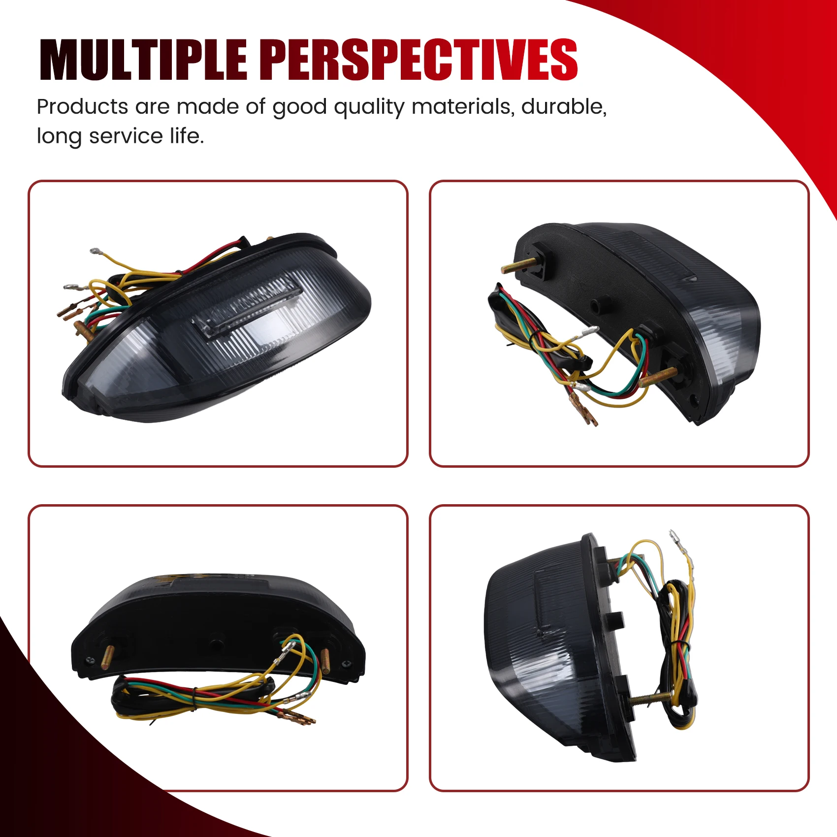 

Rear Tail Light Brake Turn Signals Integrated LED Light For Honda CBR600RR 2013-2023 Accessories-A93R