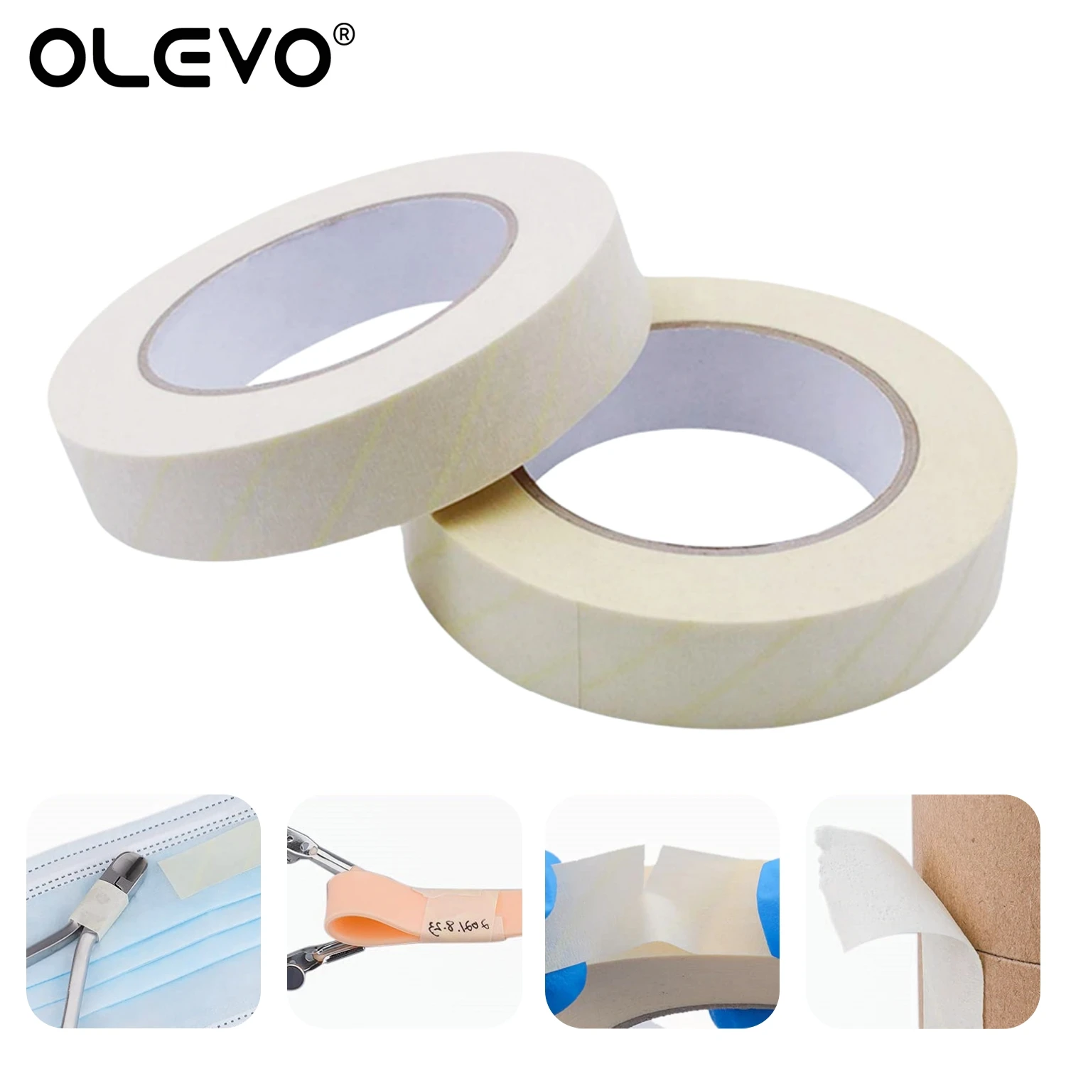 50m/Roll Dental Sterilization Indicator Tape Medical Autoclave Cards High-temperature Steam Tape 12.5/19/25mm Oral Care Supplies