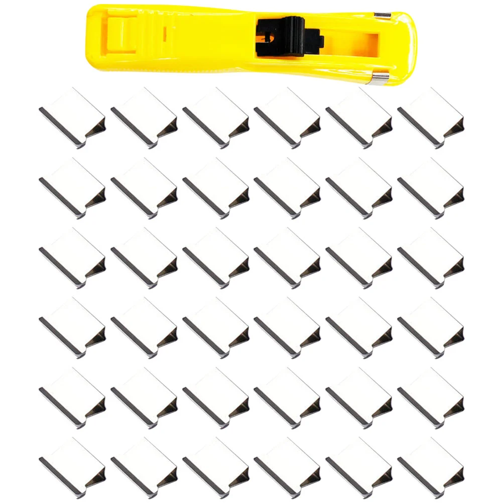 Spare Clamp for Pusher Clips Refills Paper Stapler Document Clippers Dispensers Metal