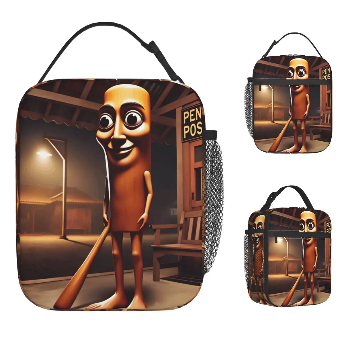 Itallan Brainrot Creative Animal Lunch Bag Lunch Box Outdoor Picnic Convenient Thermal Tote Handbags For Women Cooler Bag