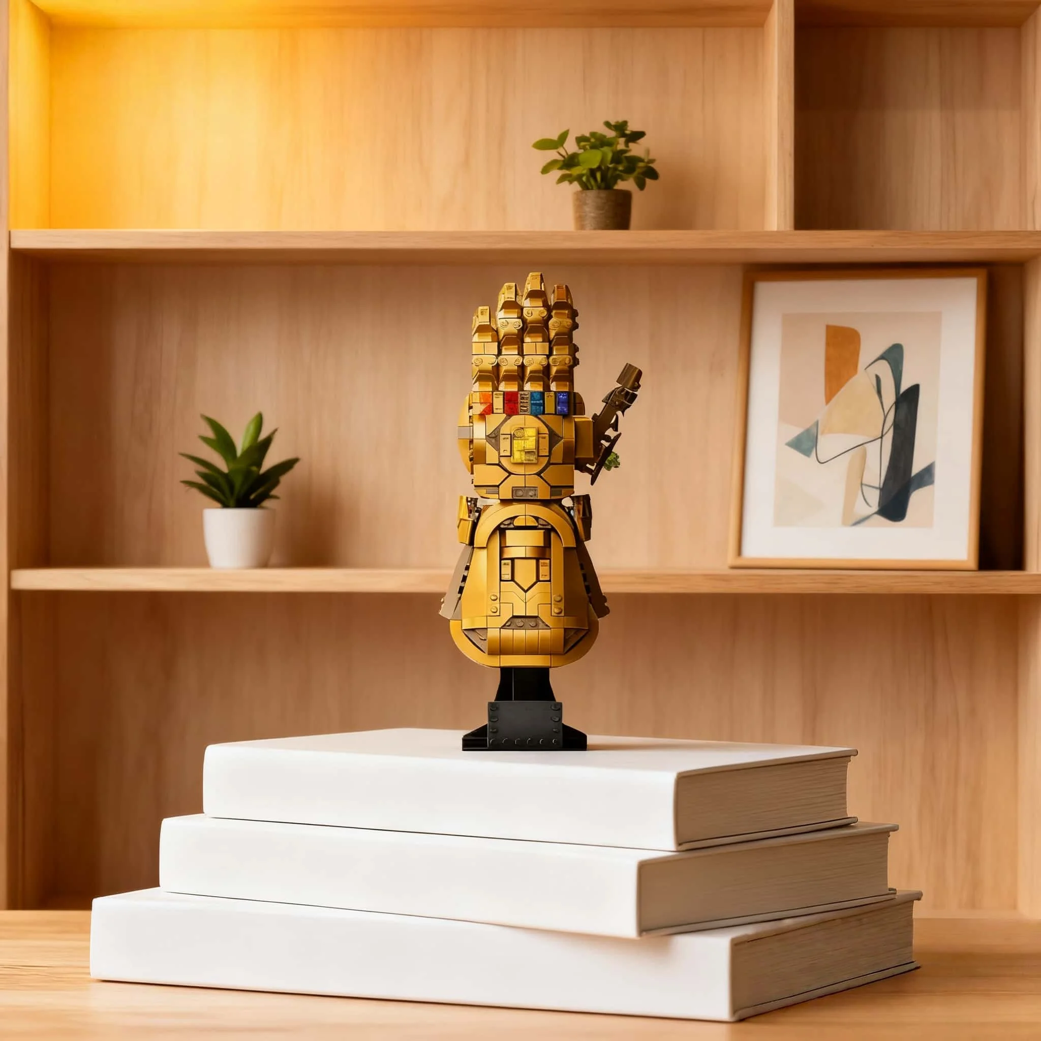 

Новинка 2026: Желтый конструктор MOC, модель «Космические перчатки», 590 деталей, развивающая игрушка для взрослых, креативный подарок, праздничный подарок