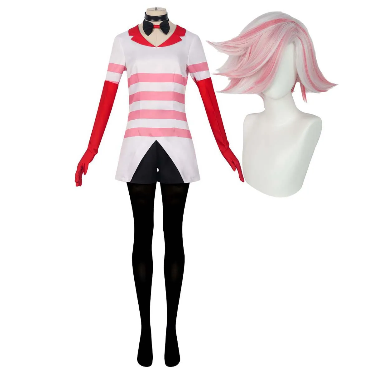 halloween-natal-anime-hazbin-angel-fantasia-rosa-e-branca-ou-peruca