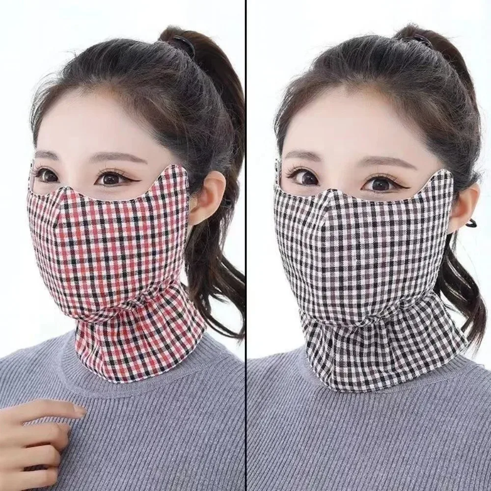 Warm Cotton Thickened Winter Face Mask Neck Protector Cold-proof Full Pack Mask Washable Dustproof Face Cover Winter