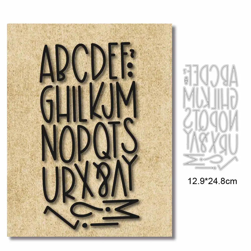 Alphabet Die Cut Metal Cutting Dies Scrapbooking Card DIY Stencil Embossing Folder New Stamps And Slimline Dies Paper Craft
