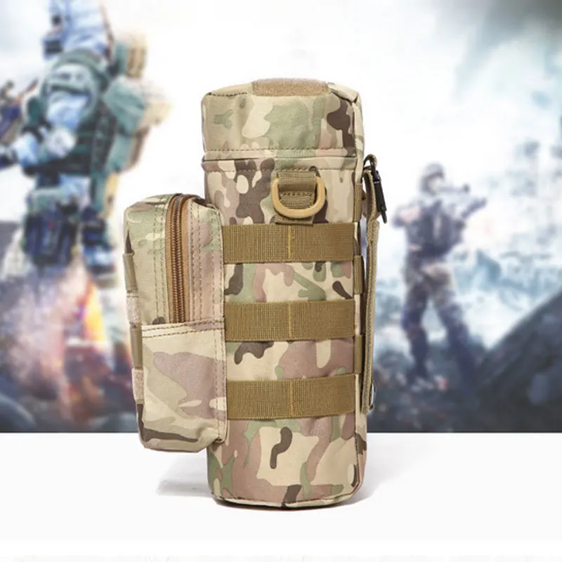 Outdoors Molle Water Bottle Pouch Gear Kettle Waist Shoulder Bag Fans Climbing Camping Hiking Hunting Travel Bags