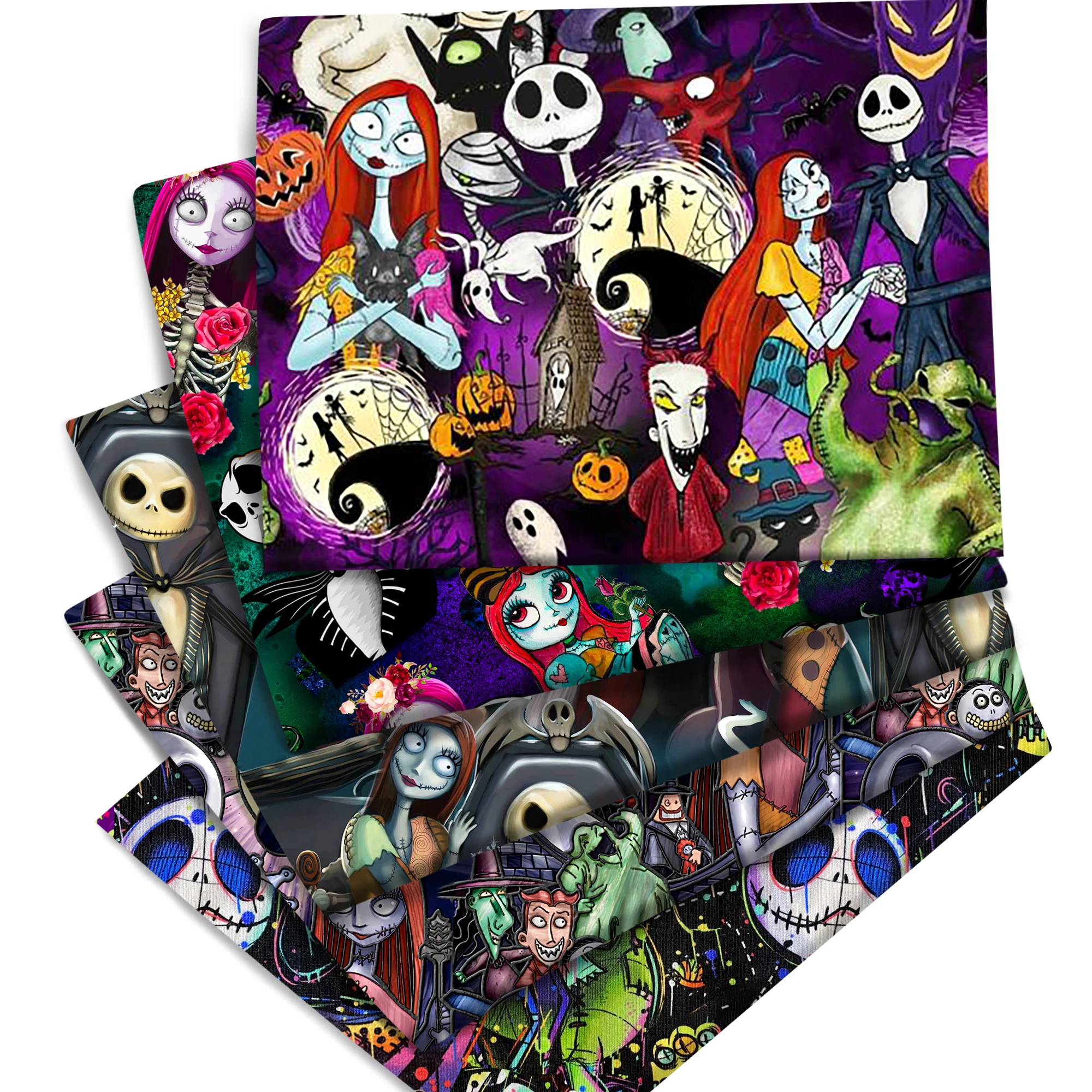 Disney Jack Skellington A Nightmare Before Christmas Sally Cotton Fabric Cloth Sewing Quilt Patchwork DIY Material Accessories