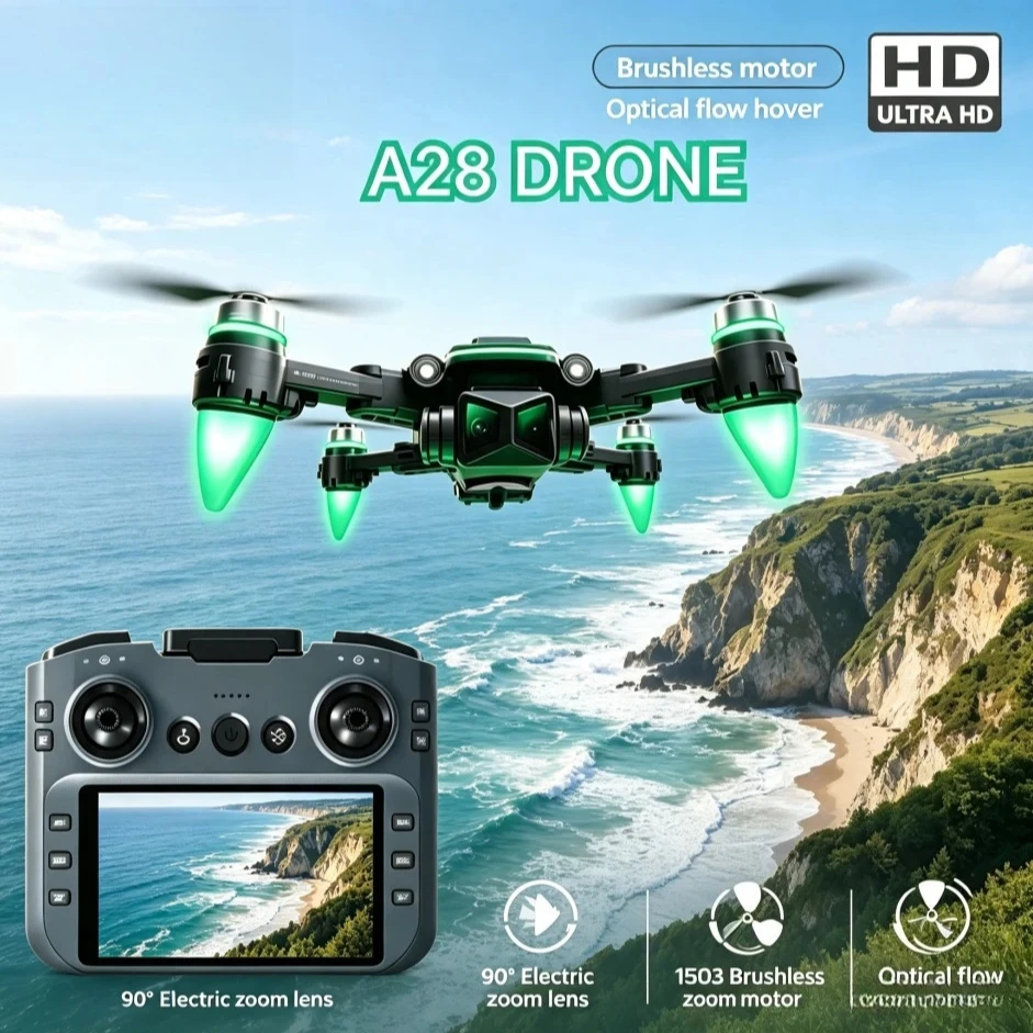 Original A28 RC GPS Drone Intelligent Obstacle Avoidance Optical Flow Hover Headless Mode One Key Takeoff Landing Quadcopter