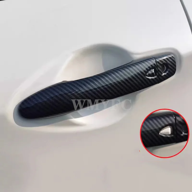 Car Accessories Door Handle Cover Trim Imitation Carbon Fiber for Nissanqashqai J11  2014 -2018 2019 2020