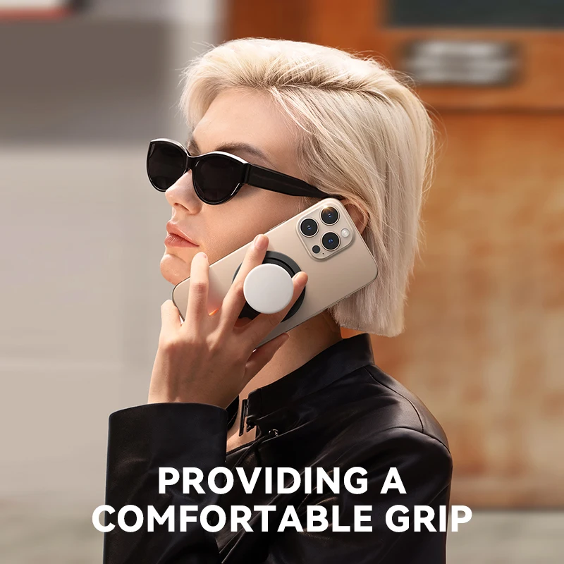 JOYROOM Magnetic Phone Holder Magnetic Base with Silicone Handle Hands-Free Compatible with Phone Grips For iPhone 16 Pro Max