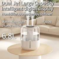 Humidificador gigante 6,8L doble niebla luz nocturna - 0.99 € Humidificador gigante 6,8L doble niebla luz nocturna