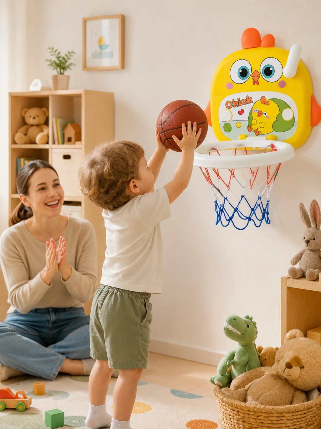 o-brinquedo-de-basquete-infantil-para-uso-interno-apresenta-um-design-portatil-e-altura-ajustavel-tornando-o-um-presente-de-aniversario-ideal