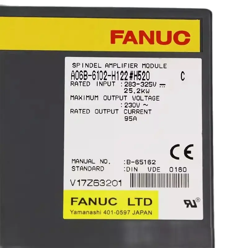 A06B-6102-H122 Fanuc Servo Drive Power Supply Module Tested Ok A06B6102H122
