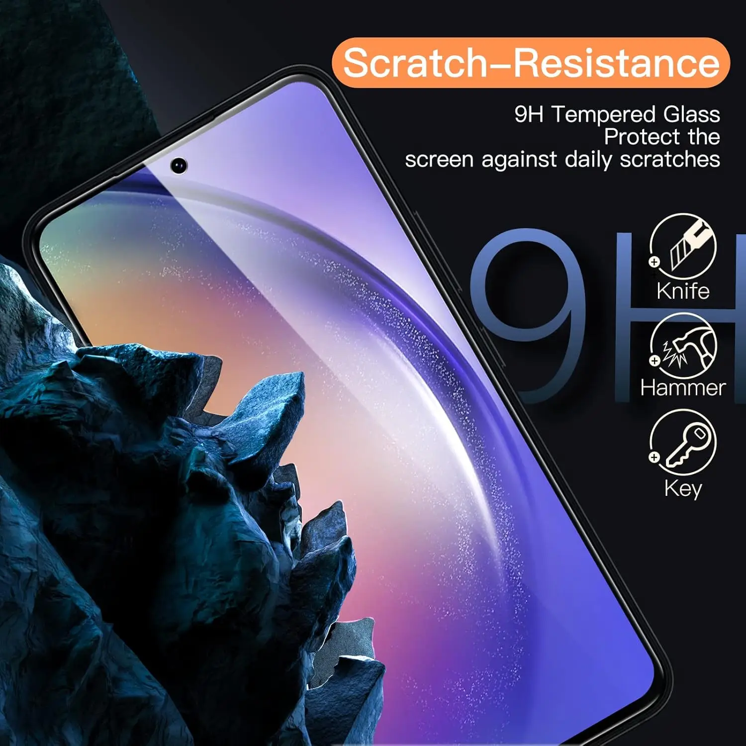 1/4Pcs Protective Tempered Glass For Samsung Galaxy A54 5G A 54 Screen Protector Film