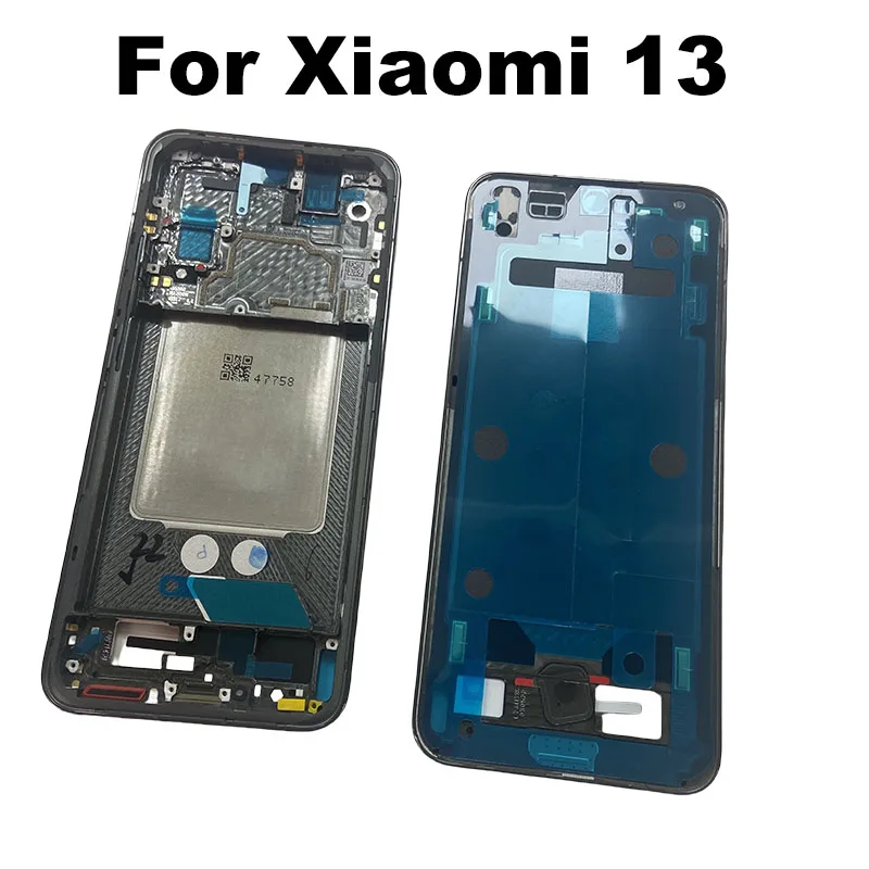 For Xiaomi 13 Middle Frame Front Bezel Lcd Holder Rear Plate Chassis Replacement MI 2211133C 2211133G