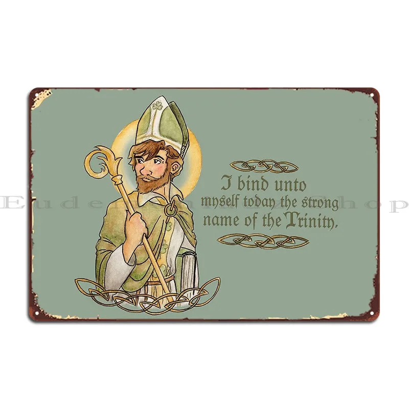 St Patrick Holy Trinity Metal Sign Poster Garage Customize Bar Create Wall Decor Tin Sign Poster