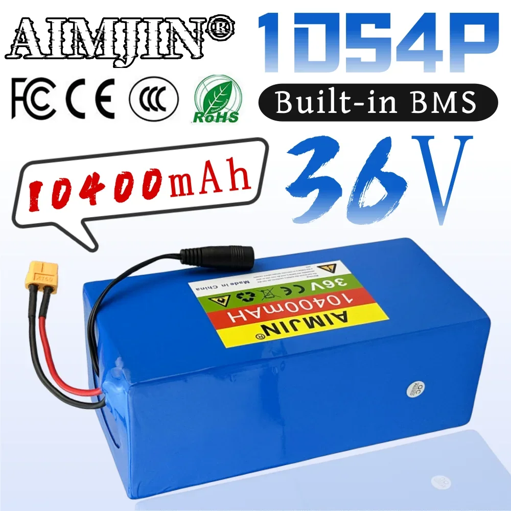 

36V 10400mAh 10S4P Lithium Battery 18650 Battery Pack 36V 110Ah Electric Scooter Electric Scooter Battery