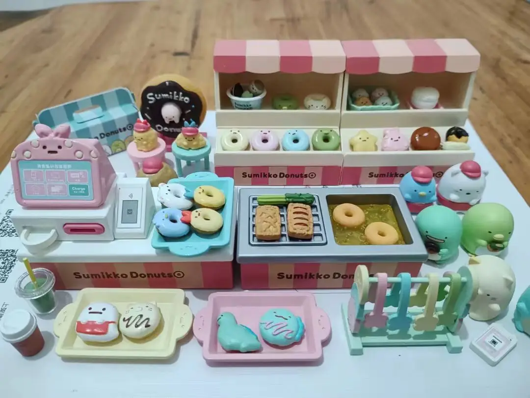Re-Ment Sumikko Originele 6/8 Stuks End Box Collectie Kawaii Hoek Schepsel Speelgoed Cadeau Voor Kinderen Collectible model Ornamenten