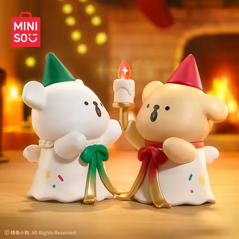 Miniso Cartoon Maltese Starlight Series Blind Box Cute Cartoon Maltese Doll Desktop Ornament Children'S Christmas Blind Box Gift