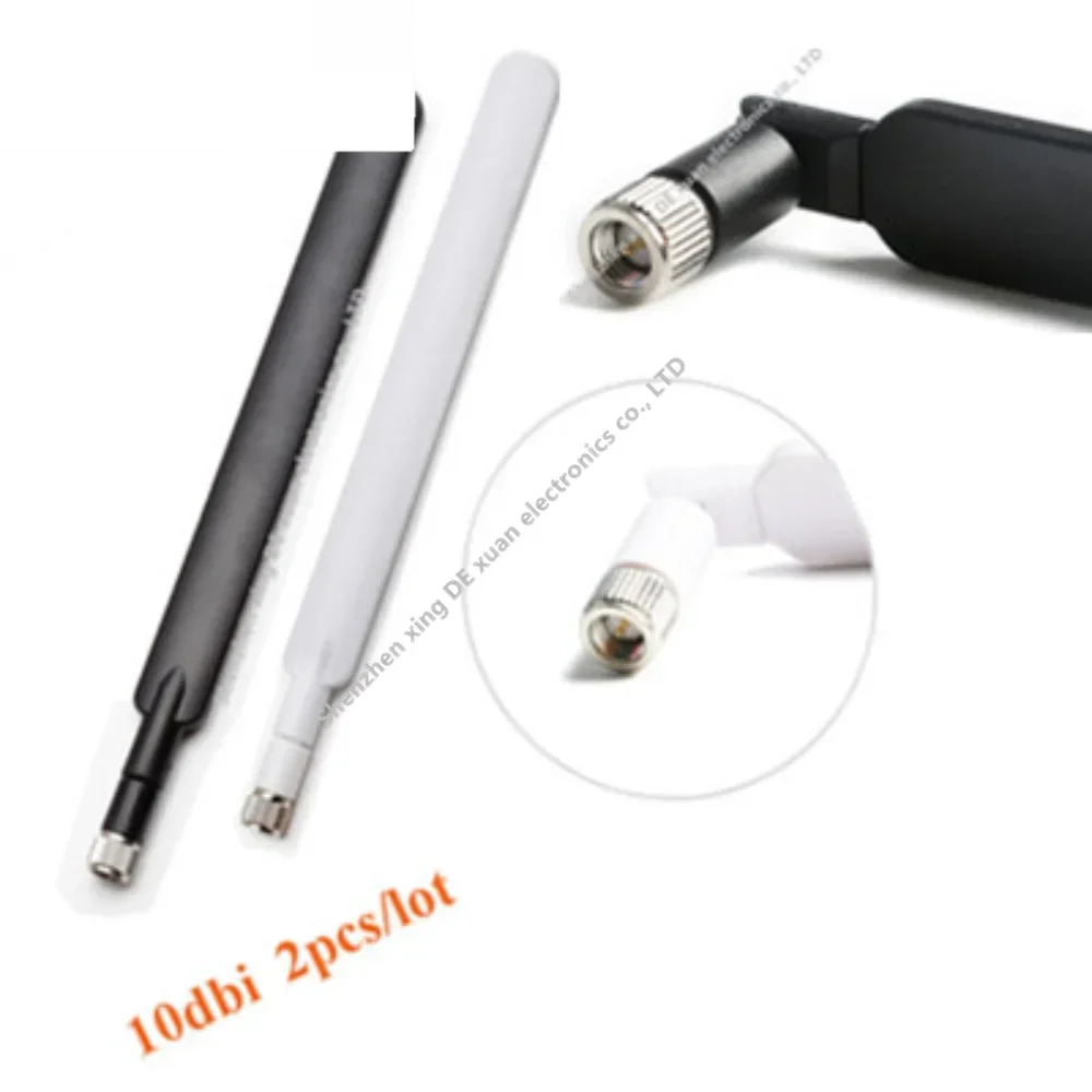 2pcs 4G Antenna SMA Male White Black 10dBi for 4G LTE Router External Antenna Huawei B593S B880 B310 700-2690MHz Router Antenna