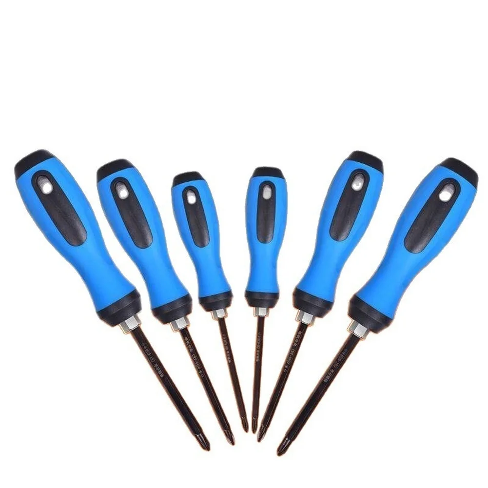 6pcs Dual Use Screwdriver Set Straight Ph2 Slotted Magnetic Dual Interchangeable Nutdrivers Screwdriver Household Tools Set