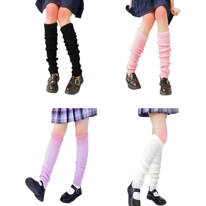 

Women Loose Socks Japanese Student Girl's Sock White Leg Warmer Stockings JK Leggings Warm Legs