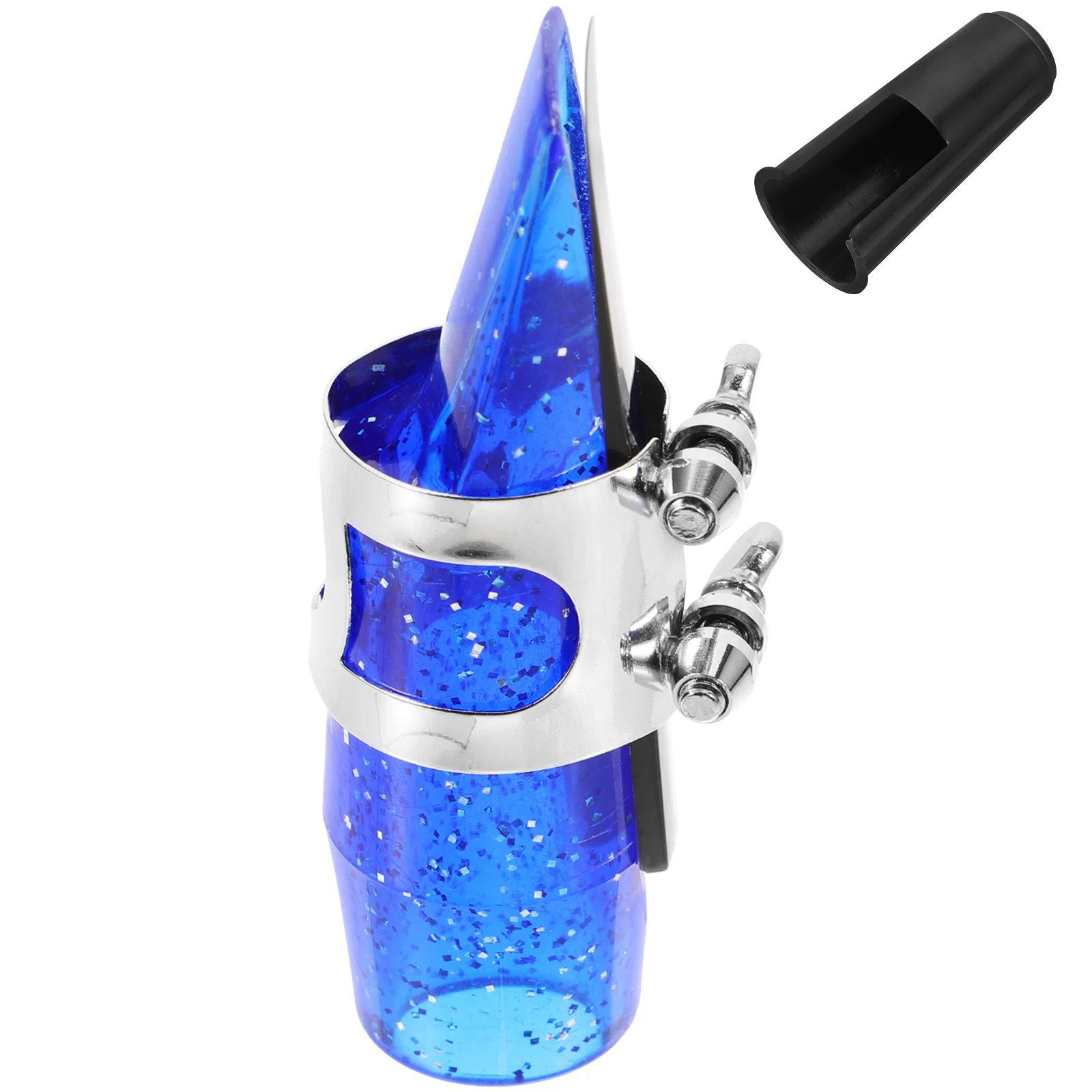 

1Set Portable Saxophone Accessory Kit Alto Soprano Tenor Mouthpiece Ligature Reed Protective Cap Metal ABS Durable