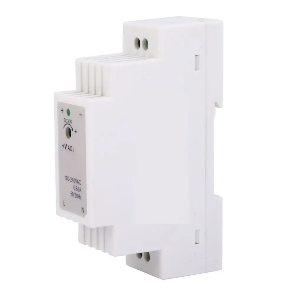 DR-15-5 DIN Rail Power Supply 15W 5V 3A Slim Design Single Output Power Supply Automatic Cooling 100-240VAC Input