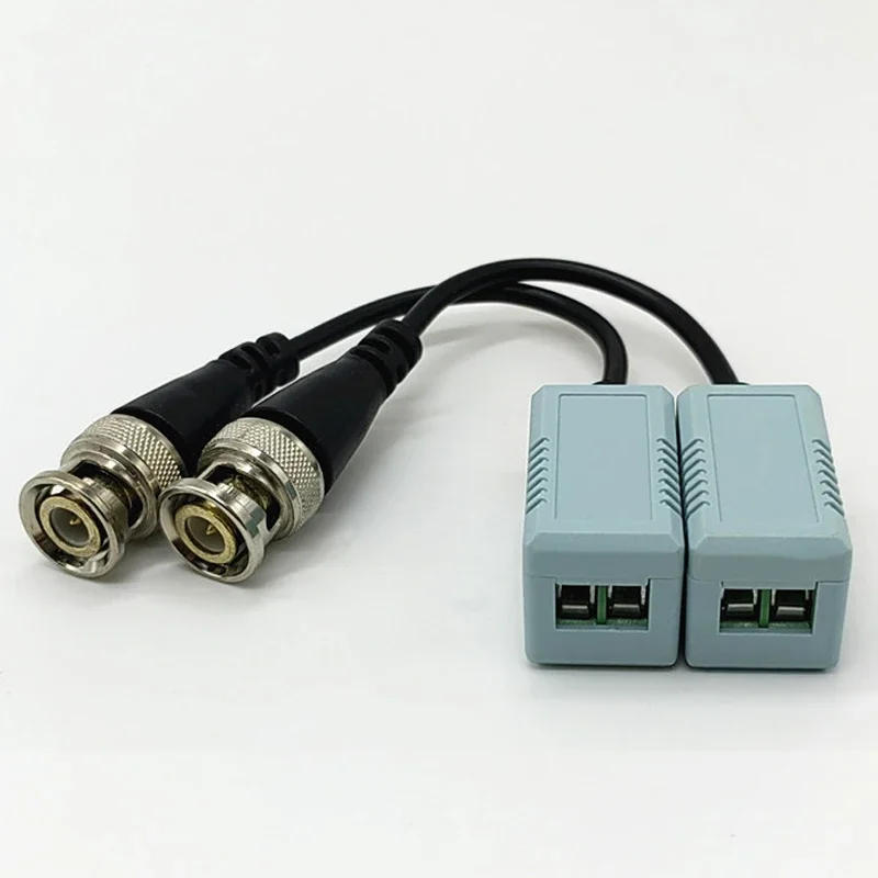 BNC Video Balun Connector Passive Transceiver 3000FT UTP Balun CAT5 CableHD 202HD For AHD TVI CVI Analog CCTV Camera Accessories