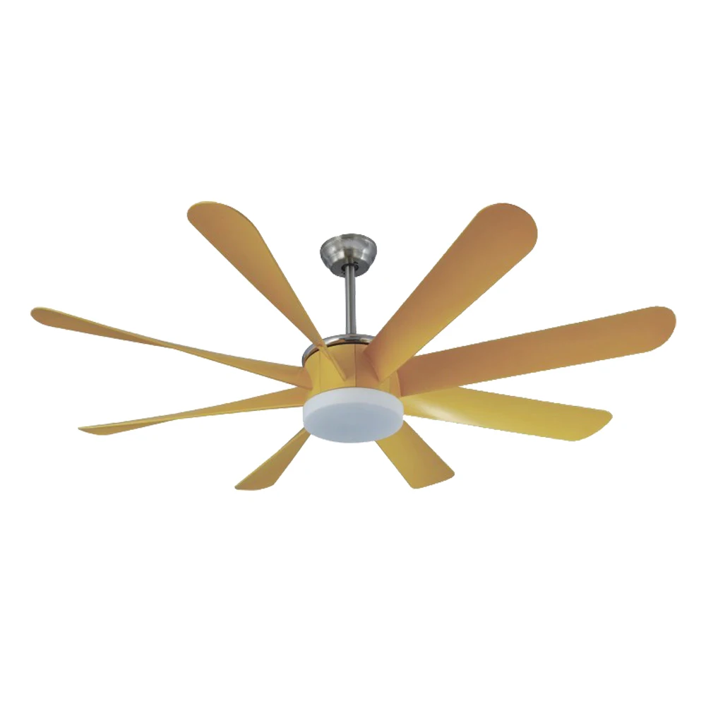 

60 Inch Industrial Ceiling Fan with LED Light Remote Control Switch Low Power Consumption Big Fan
