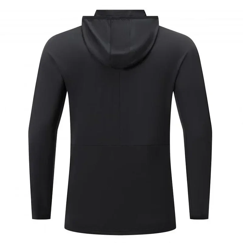 Men Running Long Sleeve Bodybuilding Half Zip Hoodie Quick Dry Sweatshirt Casual Hundred Outdoor Running Tops