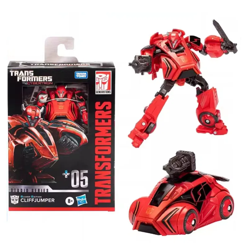 Hasbro 오리지널 트랜스포머 애니메이션 피규어 스튜디오 시리즈 GE02 바리케이드 옵티머스 프라임 액션 피규어 소년 소녀 어린이 선물