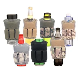 Miniature Beer Bottle Cover Pouch Hunting Mini Molle Vest DIY Drinks Can Water Wine Bottles KTV Bar Decoration Vests