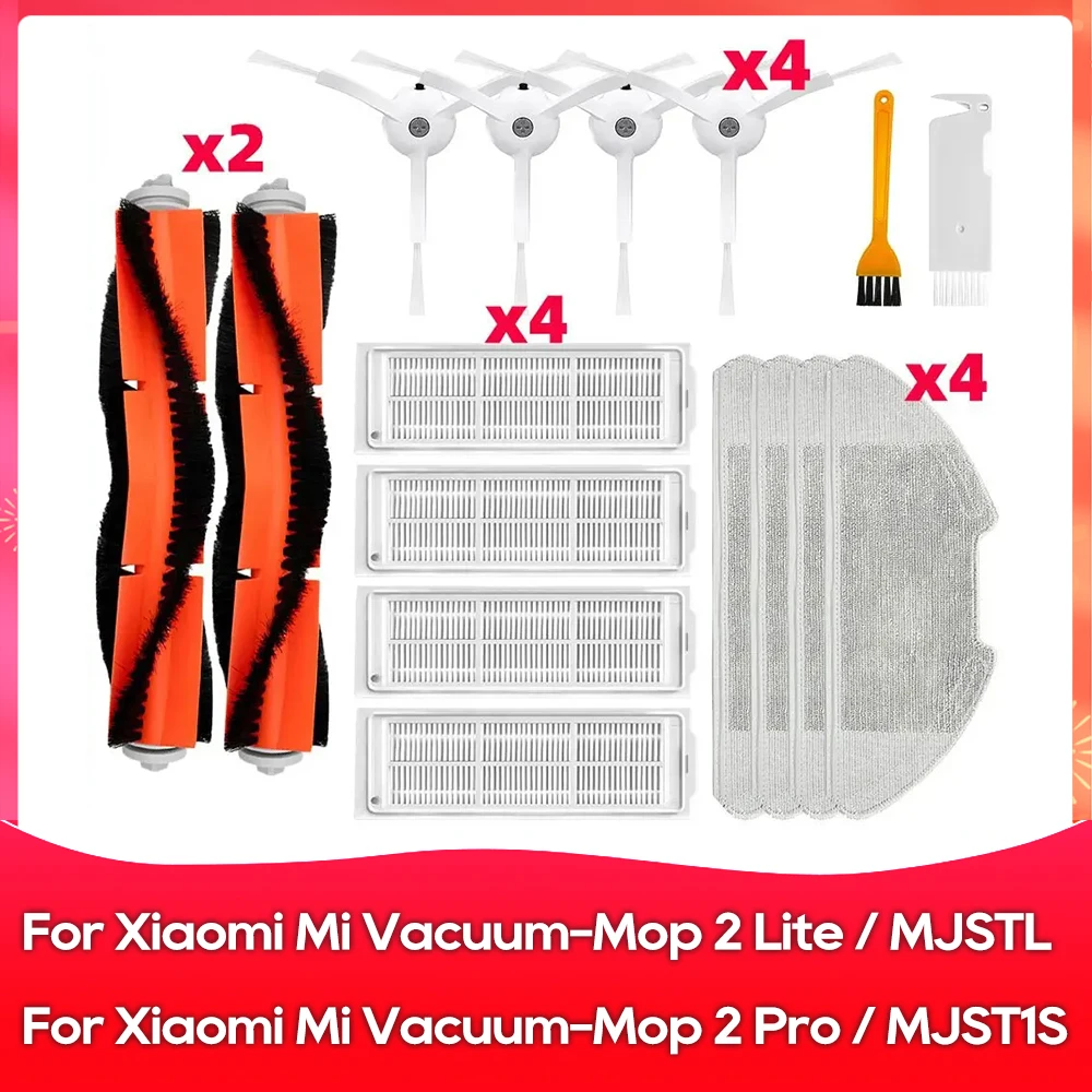 Fit For Xiaomi Mi Robot Vacuum Mop 2 Lite / MJSTL / Mi Robot Vacuum Mop 2 Pro / MJST1S Main Side Brush Hepa Filter Mop Rag Part