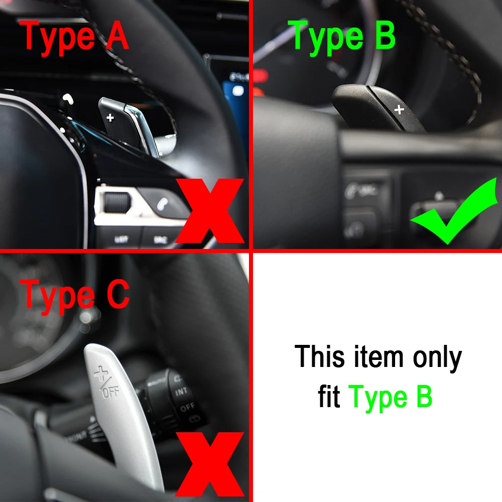 Shift Paddles For Citroen C5 Aircross C4 Grand Picasso Berlingo Spacetourer Car Steering Wheel DSG Shifter Extension Accessories