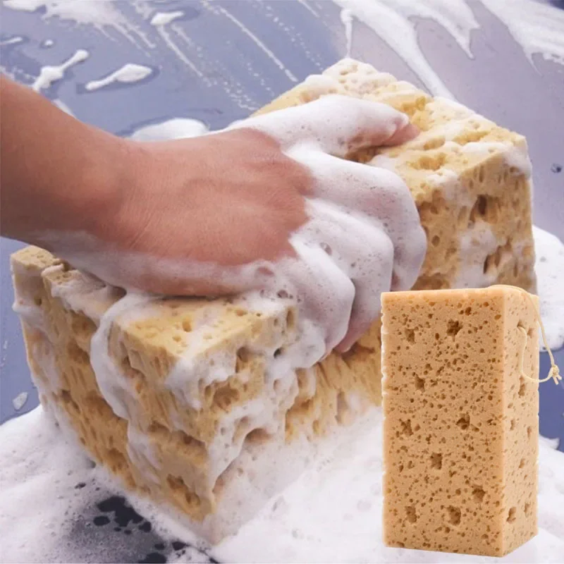 

1/2Pcs Car Wash Sponge Soft Honeycomb Thick Sponge Block Strong Decontamination Dust Removal Cleaning Tools Car Accessories